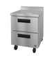 Hoshizaki WR27B-D2 27 inch two drawer worktop refrigerator, stainless steel