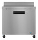 Hoshizaki WR36B 36 inch single section worktop refrigerator, front view