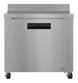 Hoshizaki WR36B 36 inch single section worktop refrigerator, front view
