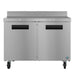 Hoshizaki WR48B-01 48 inch two section worktop refrigerator with locking doors, front view