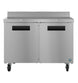 Hoshizaki WR48B-01 48 inch two section worktop refrigerator with locking doors, front view