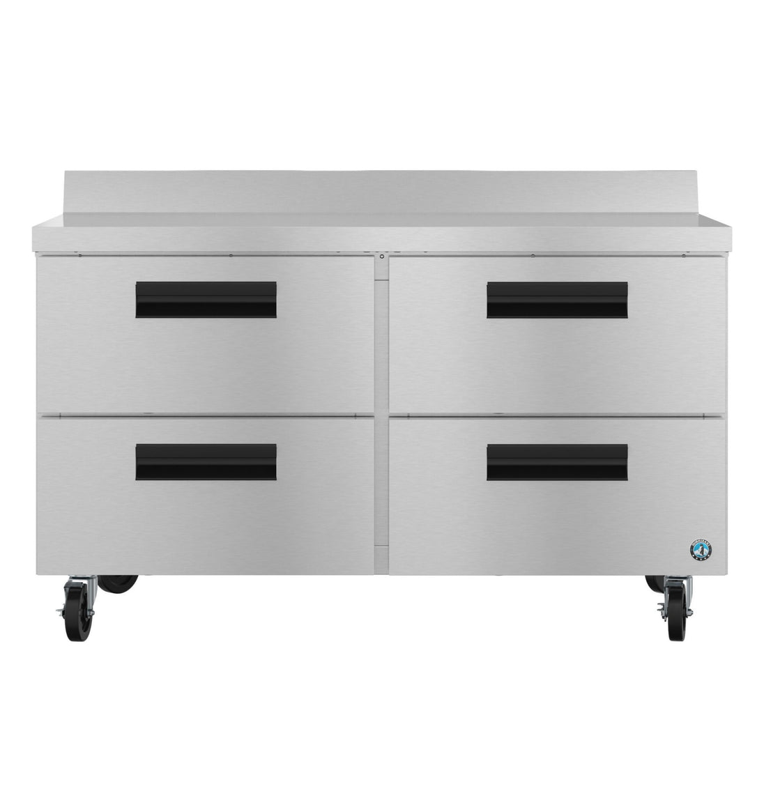 Hoshizaki WR48B-D4 48 inch worktop refrigerator with four stainless drawers, front view