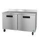 Hoshizaki WR60B-01 60 inch two section worktop refrigerator with locking stainless steel doors