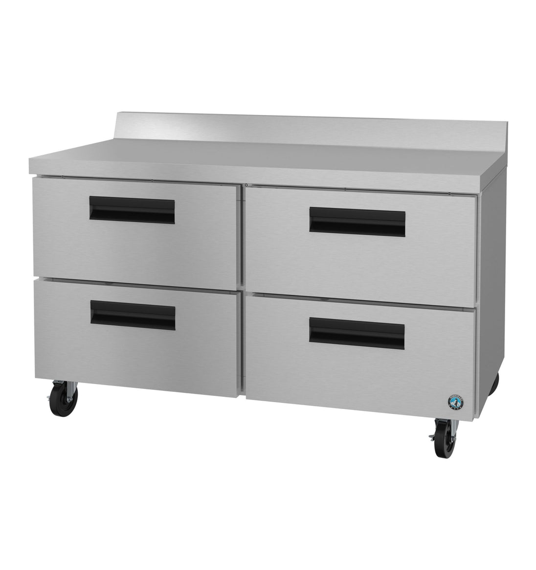 Hoshizaki WR60B-D4 60 inch worktop refrigerator with four stainless steel drawers