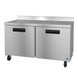 Hoshizaki WR60B 60 inch two section worktop refrigerator with stainless steel doors