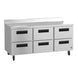 Hoshizaki WR72B-D6 worktop refrigerator right side view