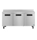 Hoshizaki WR72B worktop refrigerator front view with three stainless doors