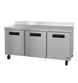 Hoshizaki WR72B 72 inch three-section worktop refrigerator