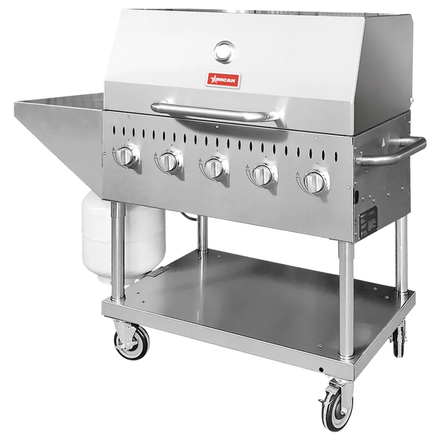 Omcan CE-CN-0036-S LP 36 inch propane outdoor BBQ grill