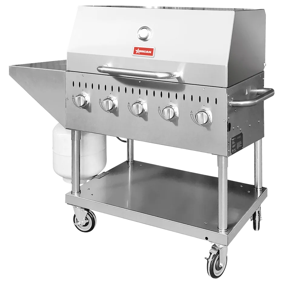 Omcan CE-CN-0036-S LP 36 inch propane outdoor BBQ grill