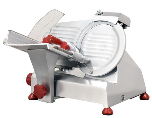 Omcan MS-IT-0195-S Trento 8 inch belt driven meat slicer with fixed blade sharpener
