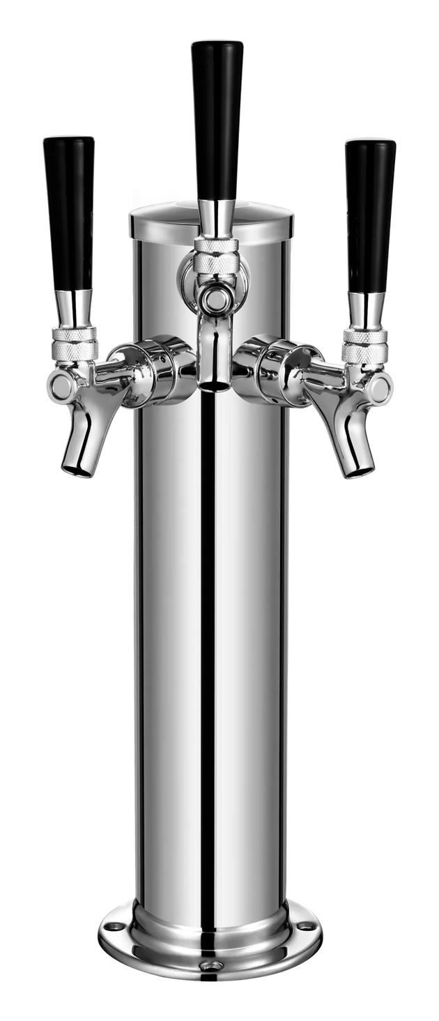 Omcan 48696 triple tap tower for bar coolers