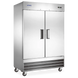 Omcan FR-CN-1372E-HC Aurora 54 inch two door stainless steel reach-in freezer
