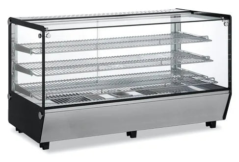 Omcan DW-CN-0202-5 48 Inch square glass countertop display warmer