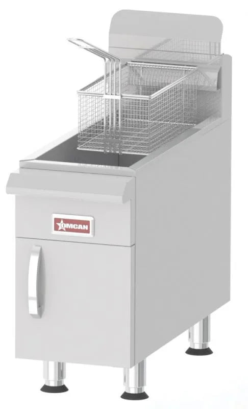 Omcan CE-CN-UR-CF15-NG countertop natural gas fryer 15 lb capacity