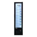 Omcan FR-CN-0105 17 inch slim black glass door display freezer