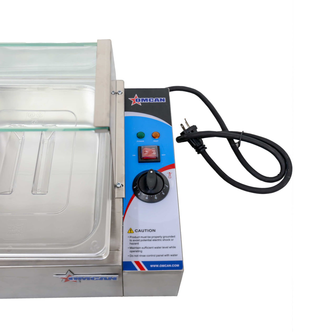 Omcan FW-CN-1435 57 inch bain marie with five half size pans