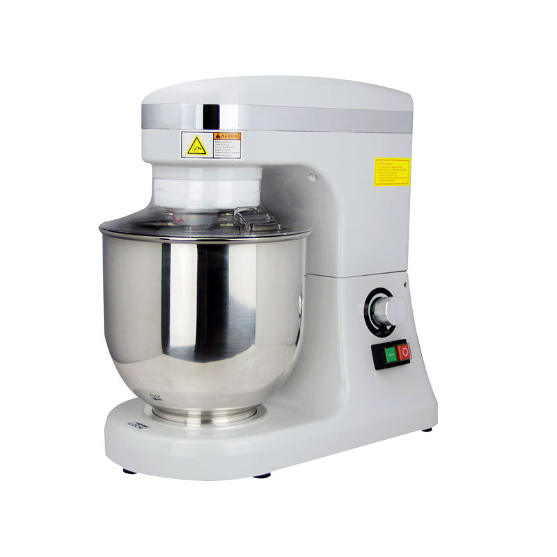 Omcan MX-CN-0007-HG 7 quart gray countertop planetary mixer with guard