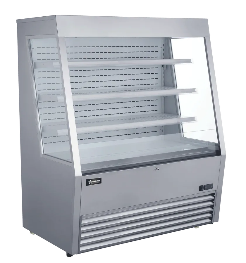 Omcan RS-CN-0490L 48 inch stainless steel grab and go open refrigerated display case