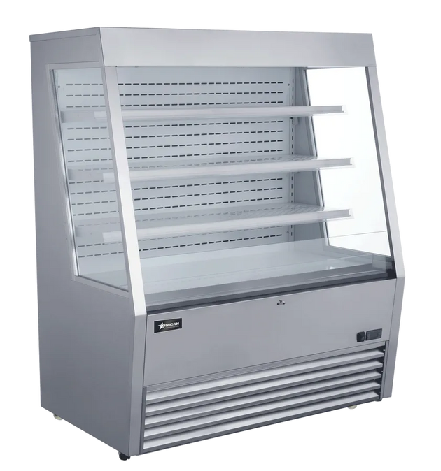 Omcan RS-CN-0490L 48 inch stainless steel grab and go open refrigerated display case