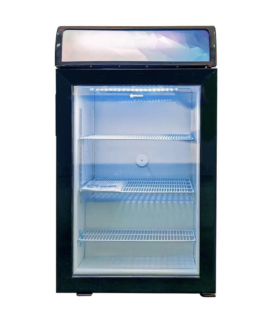 Omcan FR-CN-0098 countertop display freezer angled view