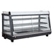 Omcan DW-CN-0186 47 inch countertop display warmer with three shelves and sliding doors