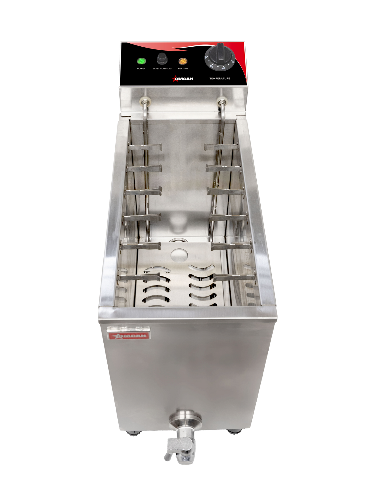 Omcan CE-CN-0016L-120 electric corn dog fryer with skewer clips