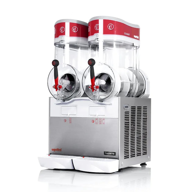 Omcan GIANT Ugolini double bowl granita slushy machine with magnetic drive