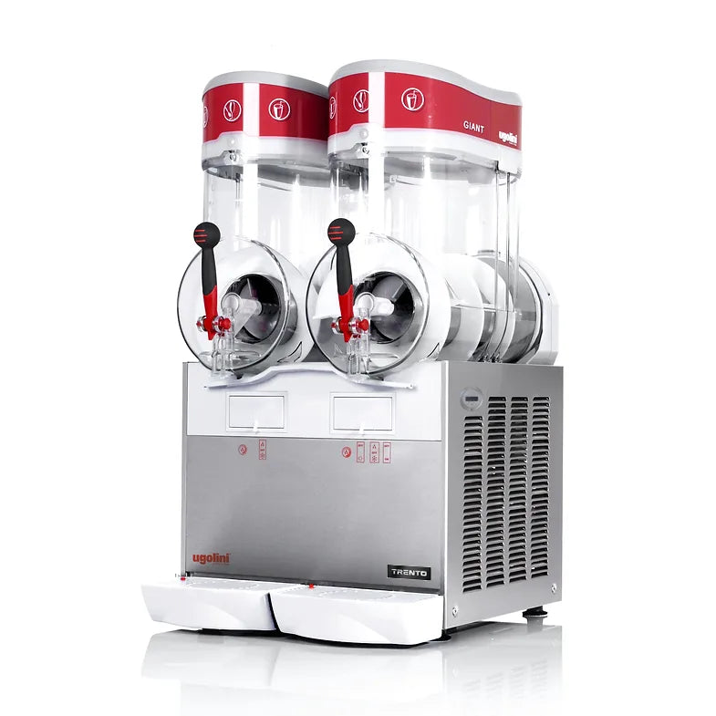 Omcan GIANT Ugolini double bowl granita slushy machine with magnetic drive