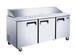 Omcan PT-CN-1778-HC 70 inch three door refrigerated sandwich prep table