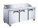 Omcan PT-CN-1778-HC 70 inch three door refrigerated sandwich prep table