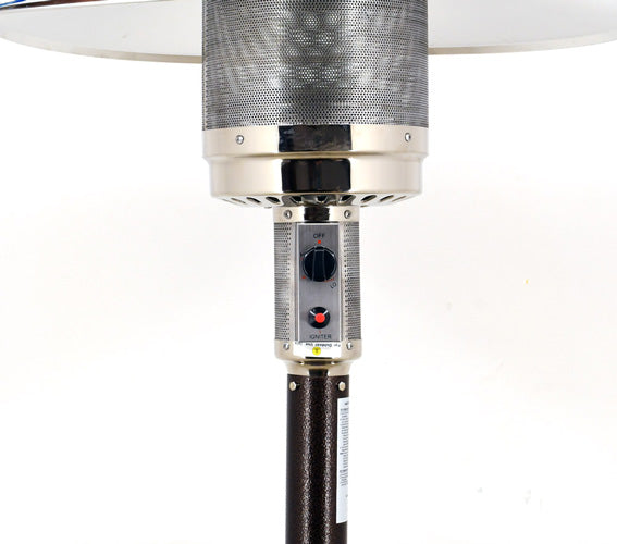 Omcan PH-CN-0045 87 inch brown propane patio heater with tank door