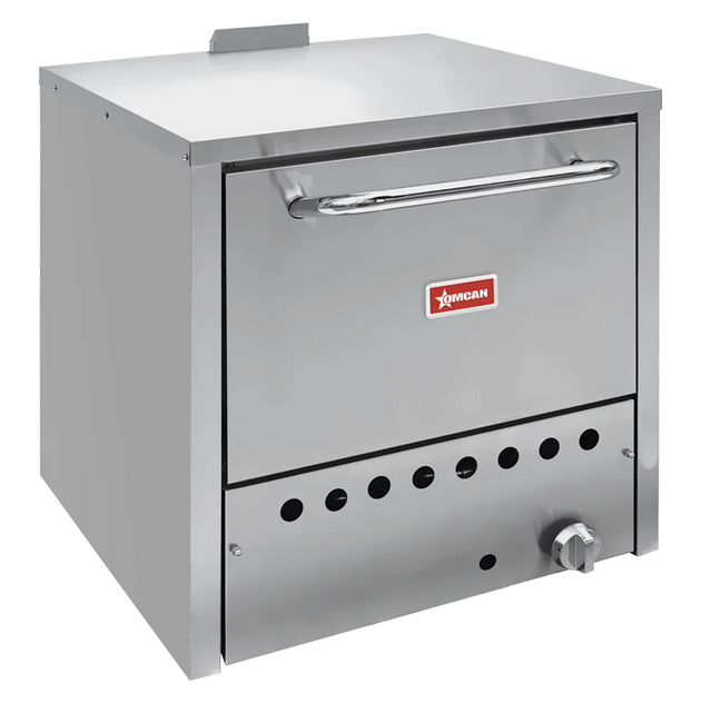 Omcan PE-CN-36P26 single chamber countertop natural gas pizza oven