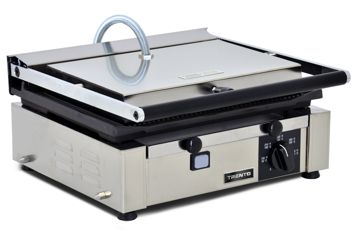 Omcan PG-IT-0610-R panini grill plate detail