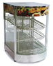 Omcan DW-CN-0349 14 inch countertop display warmer with curved glass