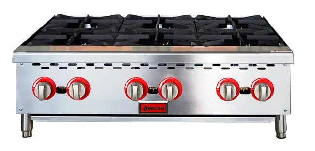 Omcan CE-CN-HP36-M hot plate burner and grate detail