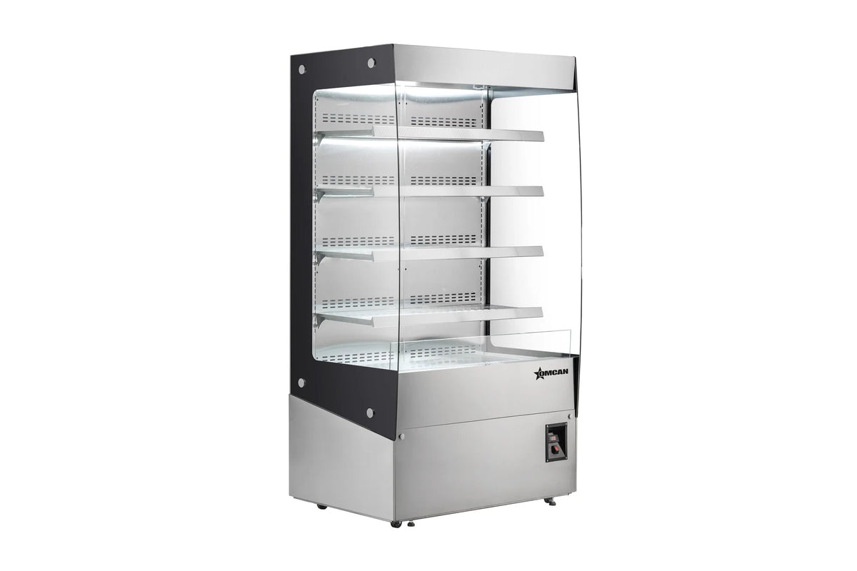 Omcan DW-CN-1200 46 inch open front self-service floor display warmer