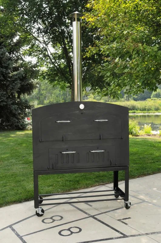 Omcan CE-CN-1677 wood burning oven further view