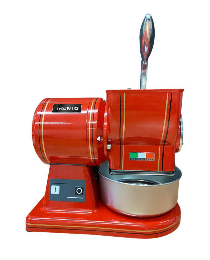 Omcan GR-IT-0373-M red Trento cheese grater with microswitch