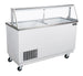 Omcan FR-CN-0068 68 inch ice cream dipping display freezer with sneeze guard