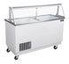 Omcan FR-CN-0068 68 inch ice cream dipping display freezer with sneeze guard