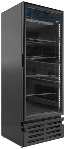 Omcan G319 HC Imbera 30 inch one glass door refrigerator in black