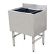 Omcan 43477 24 inch stainless steel insulated ice bin with cold plate
