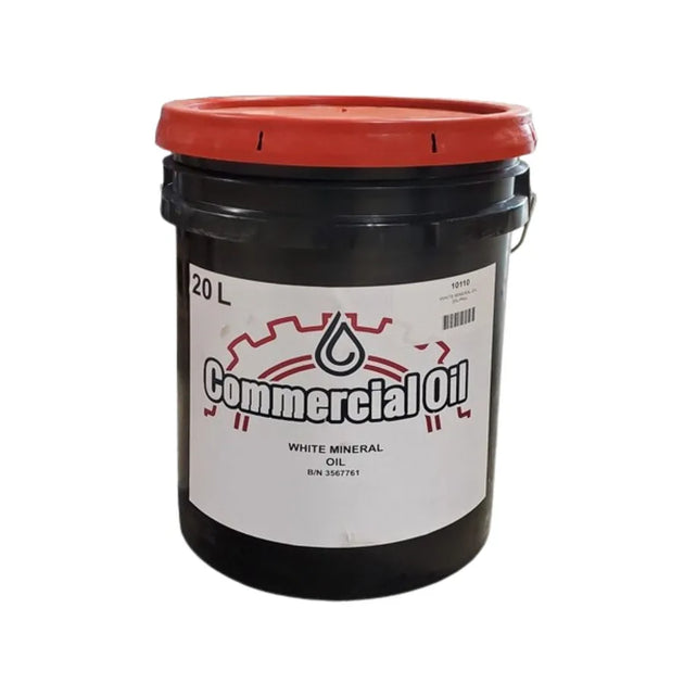 Omcan 10110 pure white mineral oil 20 L pail for food equipment