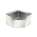 Omcan 47470 stainless steel corner mop sink with drain basket