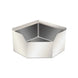 Omcan 47470 stainless steel corner mop sink with drain basket