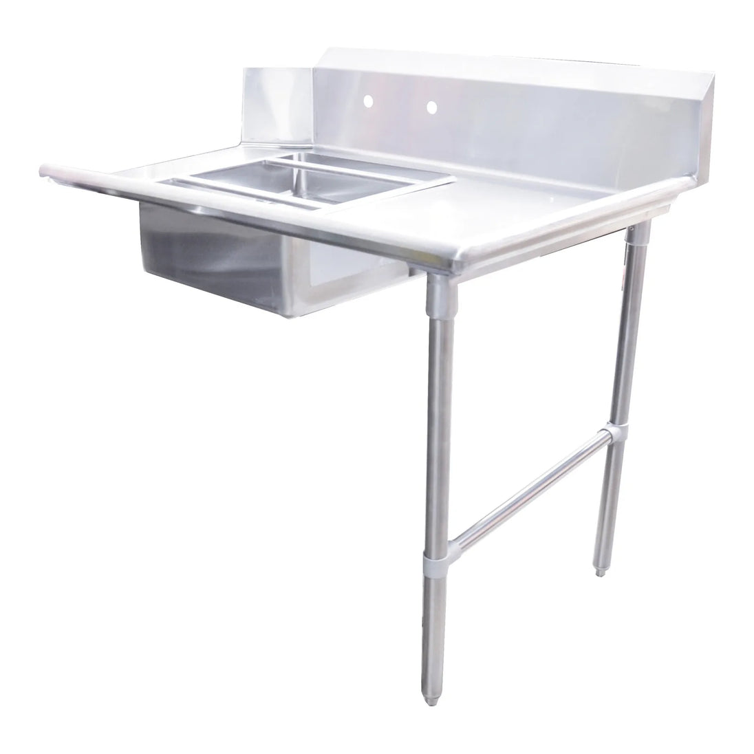 Omcan 28487 60 inch right side soiled dish table with sink