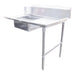 Omcan 28487 60 inch right side soiled dish table with sink