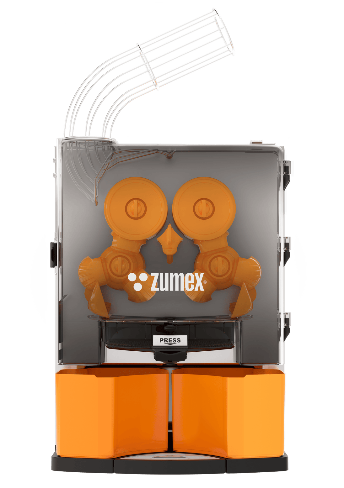 Zumex Essential Basic countertop automatic citrus juicer in orange