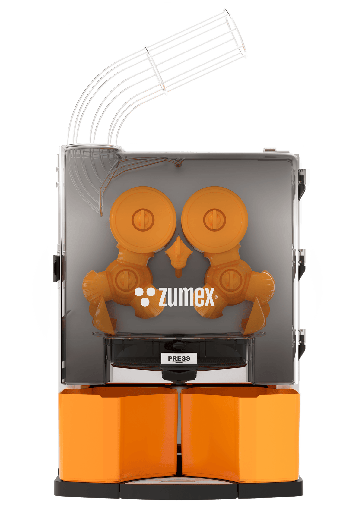 Zumex Essential Basic countertop automatic citrus juicer in orange
